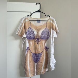 Women's Fun Bikini Print Coverup